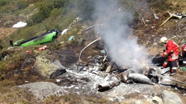  Un elicopter s-a prăbuşit luni într-o zonă montană din centrul Elveţiei. Toţi cei patru oameni aflaţi la bord au murit. 