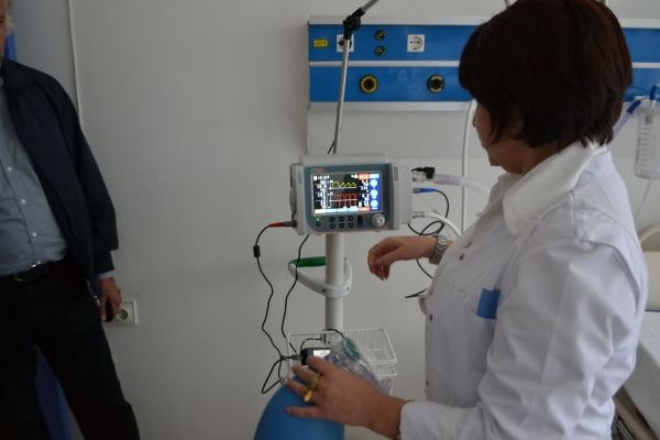 Вулканештская райбольница получила новый аппарат ИВЛ. Фото: gagauzinfo.md.