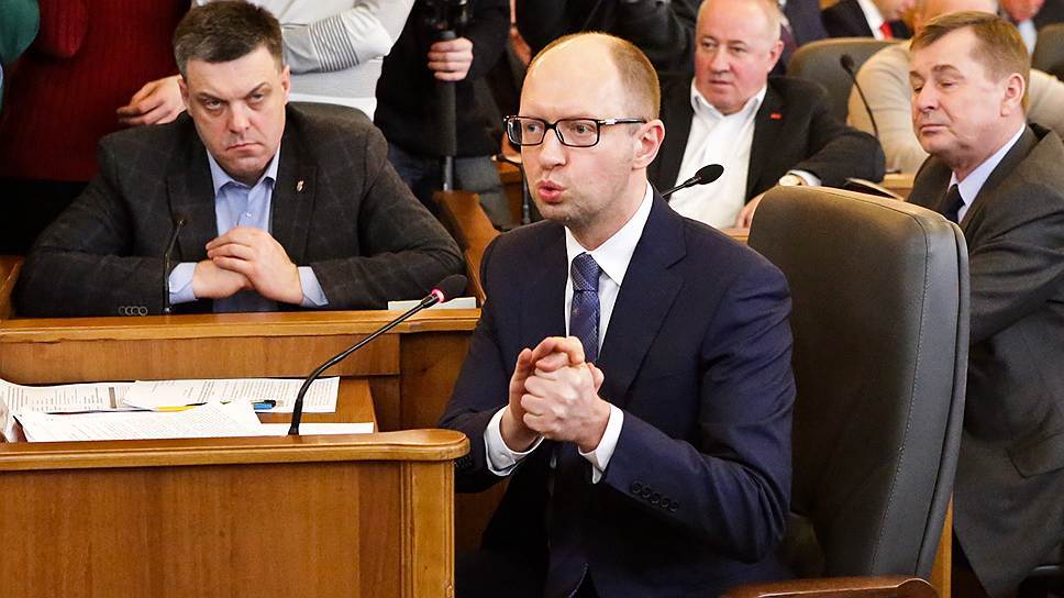 Яценюк: Рада должна принять не закон об амнистии, а закон об освобождении от уголовной ответственности.  Фото: kommersant.ru