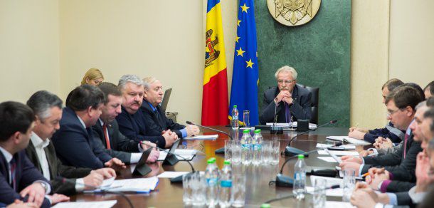 Comisia Situații Excepționale, convocată la Guvern de Gh. Brega. Foto: gov.md