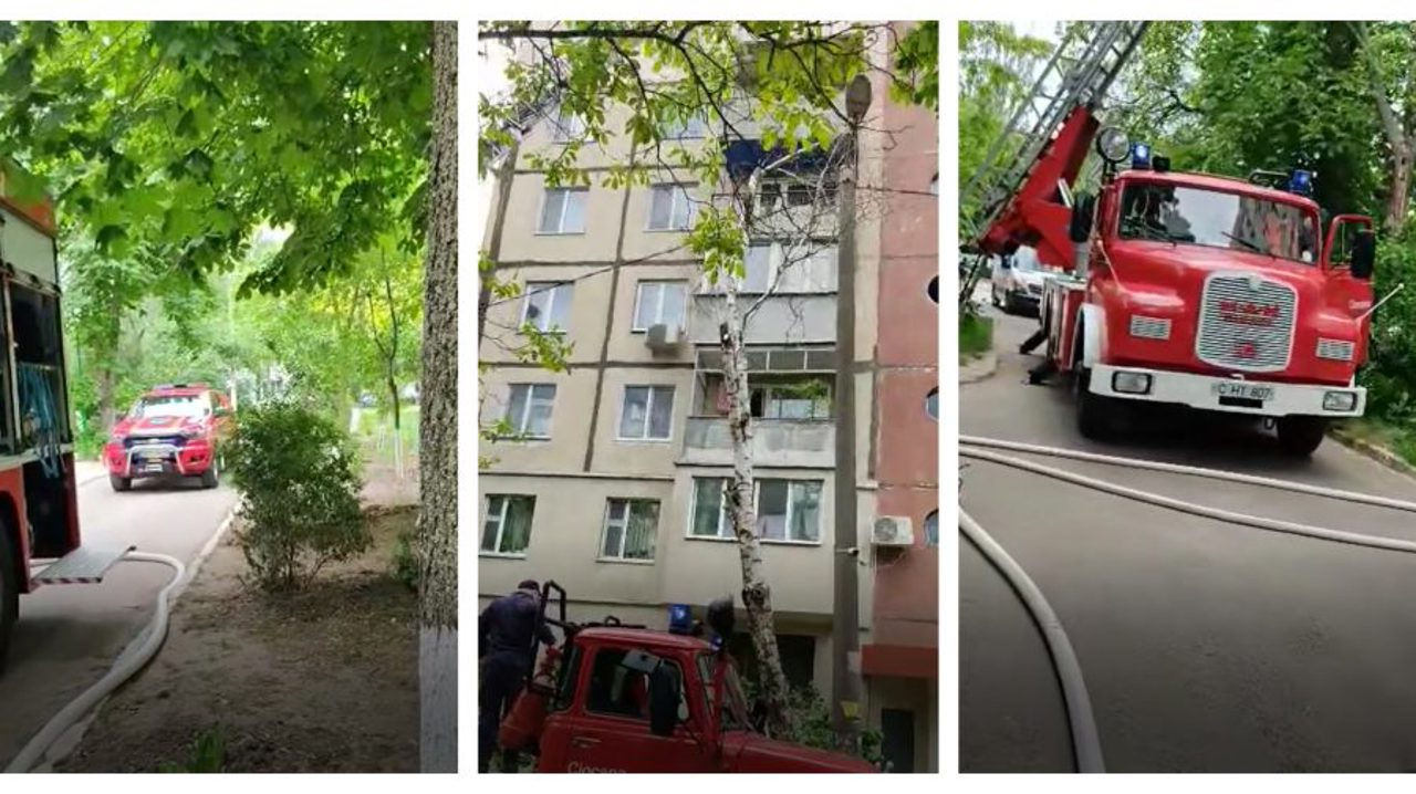 Пожарные эвакуировали из горящей квартиры в Кишиневе 24-летнего мужчину.