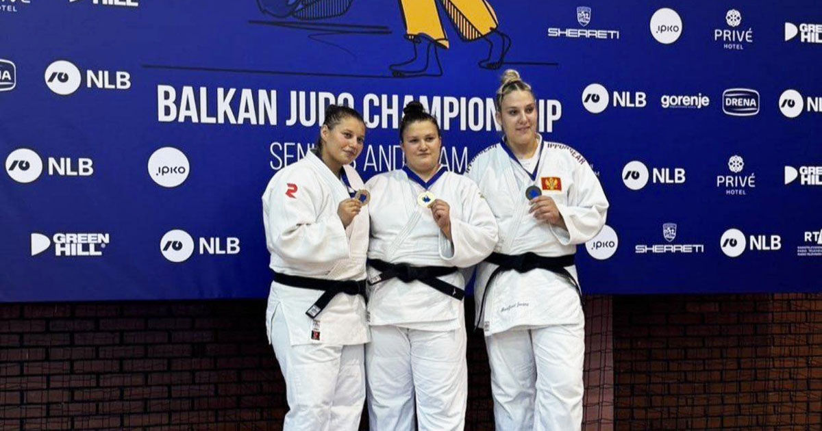 Oxana Diacenco aduce aurul pentru Moldova de la Campionatul Balcanic de Judo.