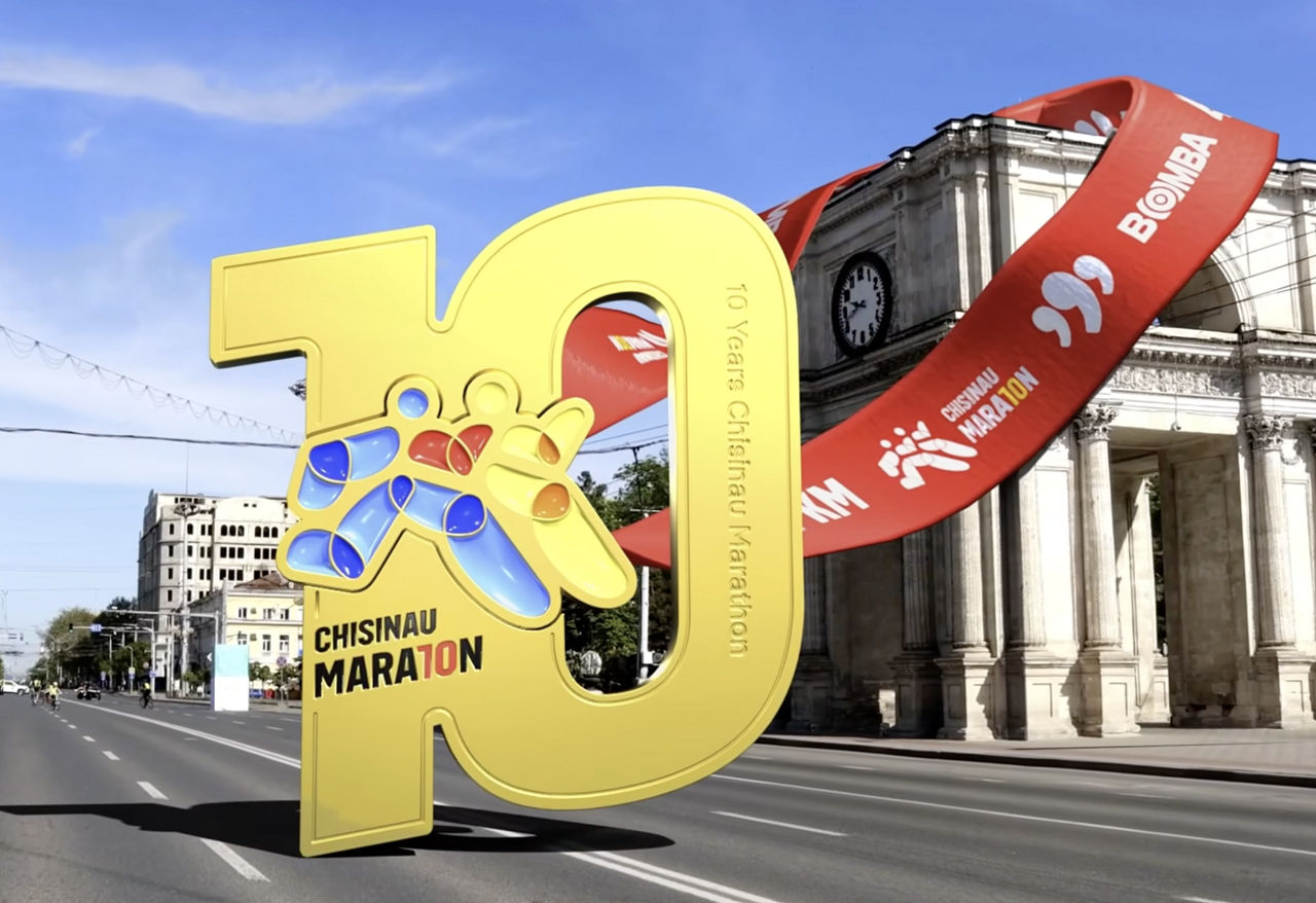 Медаль Chisinau Marathon 2024: Юбилейный трофей для твоей коллекции.