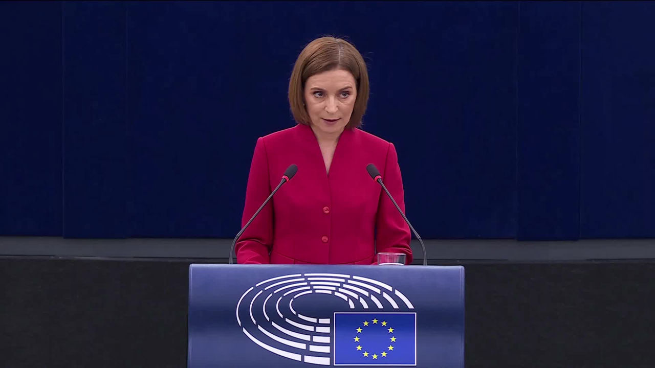 Maia Sandu este așteptată la Strasbourg pentru a primi Ordinul European de Merit.