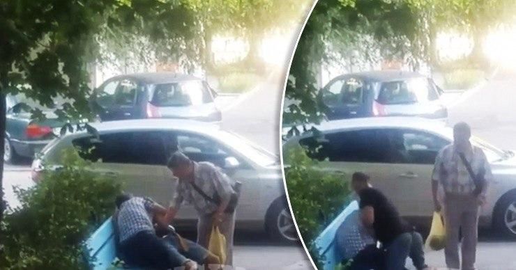 В столице парень в неадекватном состоянии напал на прохожего. Коллаж: Point.md