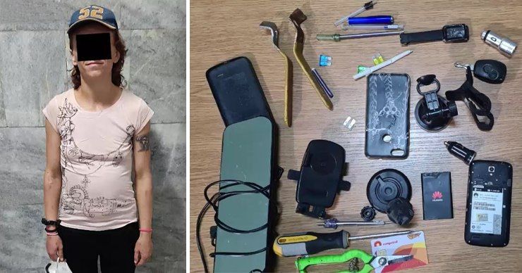 За кражу из автомобиля в столице, женщине грозит до 4 лет тюрьмы. Фото: Point.md.