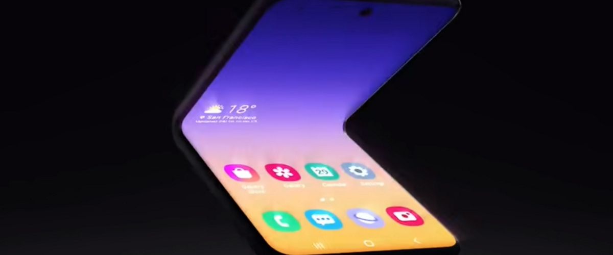 Samsung готовит складной смартфон-раскладушку.