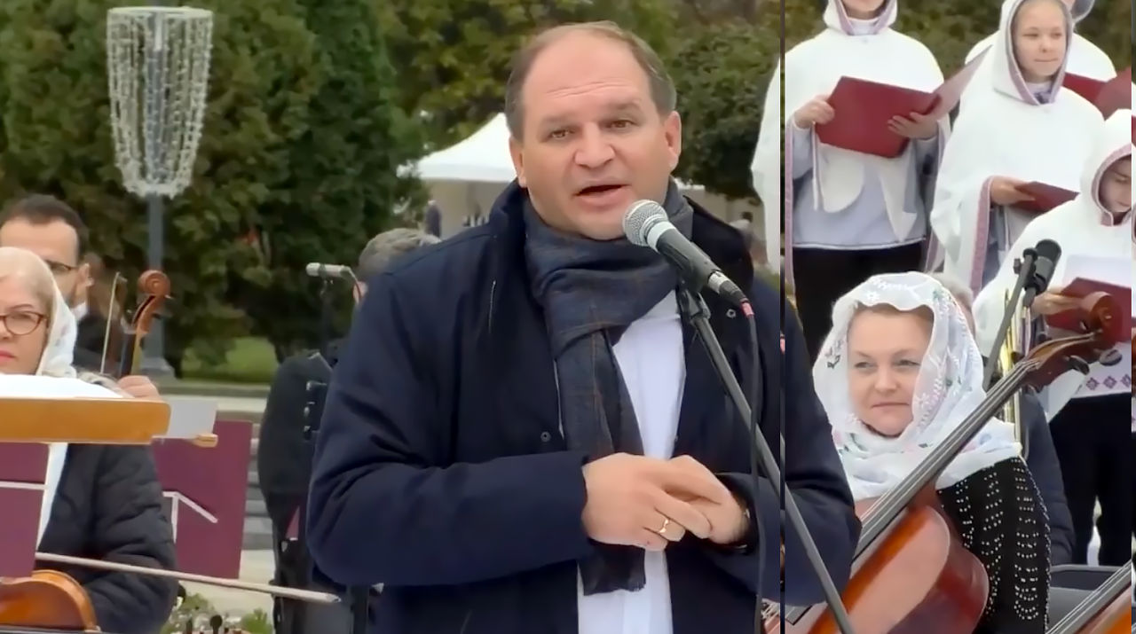 В Teleradio-Moldova ответили на критику Чебана об отсутствии в эфире литургии из собора. Коллаж: Point.md