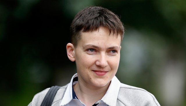 Внефракционный народный депутат Надежда Савченко.