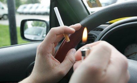 Chiar şi în trei călătorii cu nefumători în maşină, nivelul particulelor fine a fost uşor peste norma OMS.