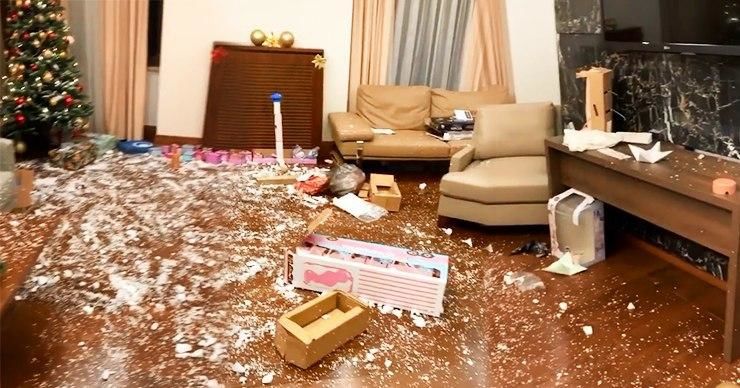 Ляйсан Утяшева показала погром в квартире после празднования Нового года. 
