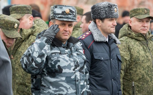 Krasnoselskii acuză participanţii moldoveni din războiul de pe Nistru că şi-au ucis propriul popor. Foto: president.gospmr.ru   