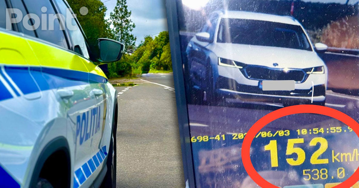 Un șofer, prins cu 152 km/h pe centura Chișinăului, riscă o amendă și suspendarea permisului.