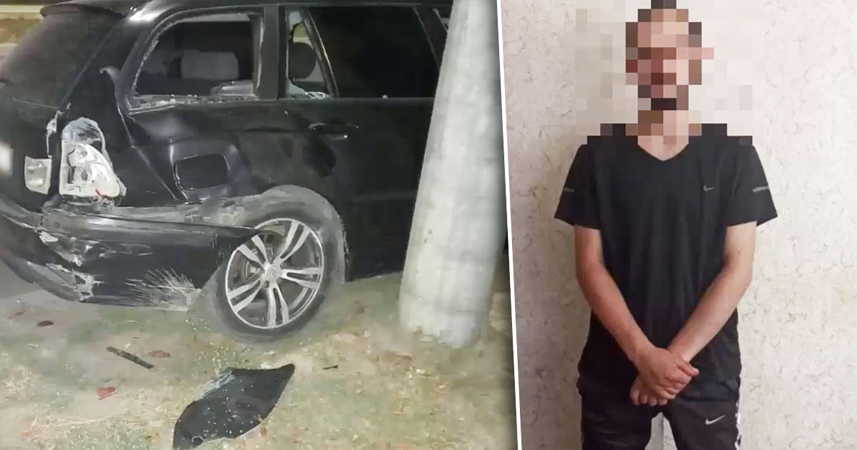 Житель Кишинева угнал автомобиль и попал в ДТП. Коллаж: Point.md