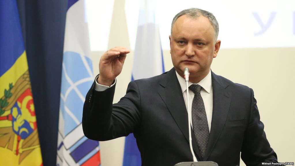 Igor Dodon, preşedintele Republicii Moldova.