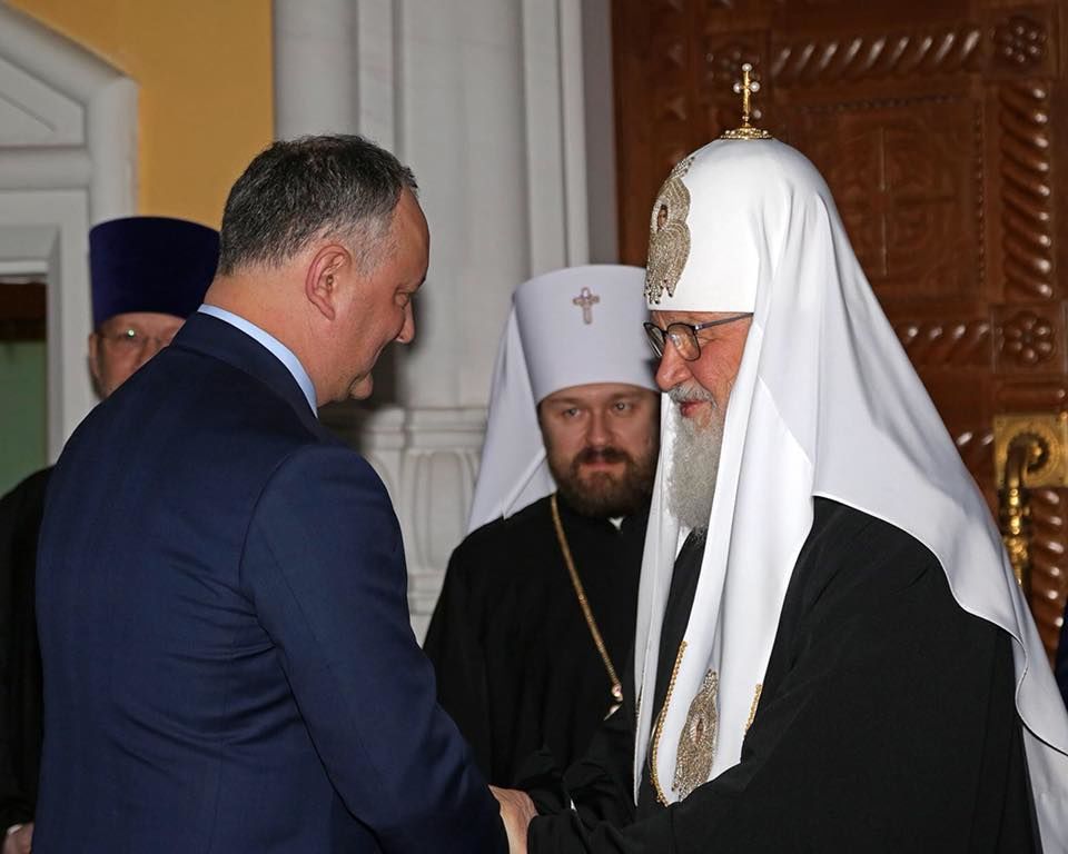 Додон назвал патриарха Кирилла одним из наиболее авторитетных духовных лидеров всего мира.