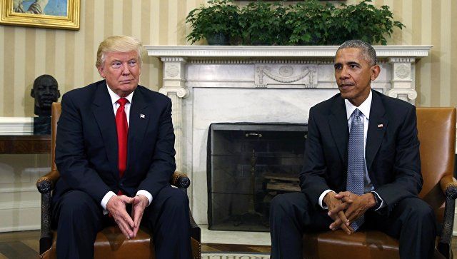 Обама обсудил с Трампом вопросы внешней политики.
