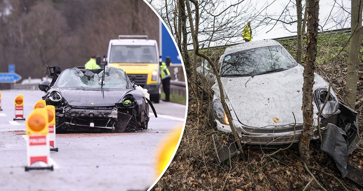 В Германии в страшное ДТП попали три Porsche: погибли четыре человека. Коллаж: Point.md