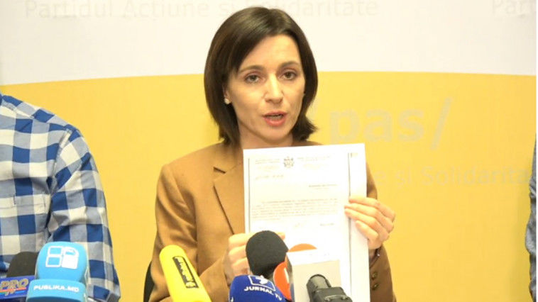 Maia Sandu, candidatul PAS la funcția de președinte. Foto: privesc.eu