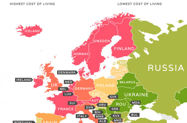 Молдова в рейтинге самых дорогих и самых дешевых для жизни стран