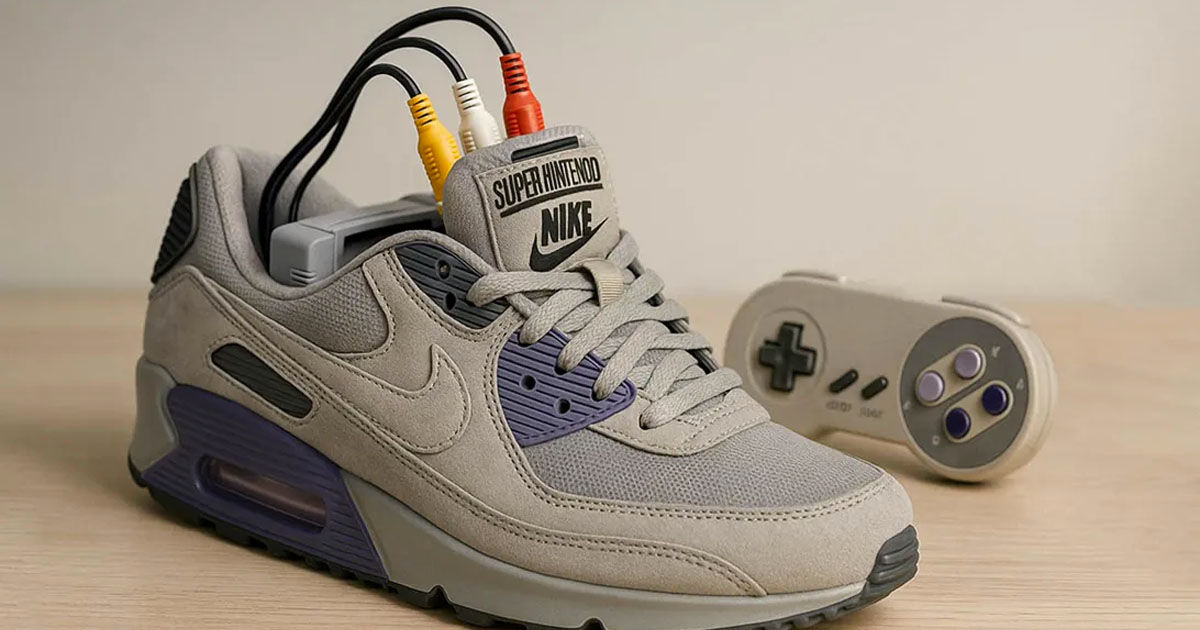 Представлены кроссовки Nike со встроенной игровой приставкой.
