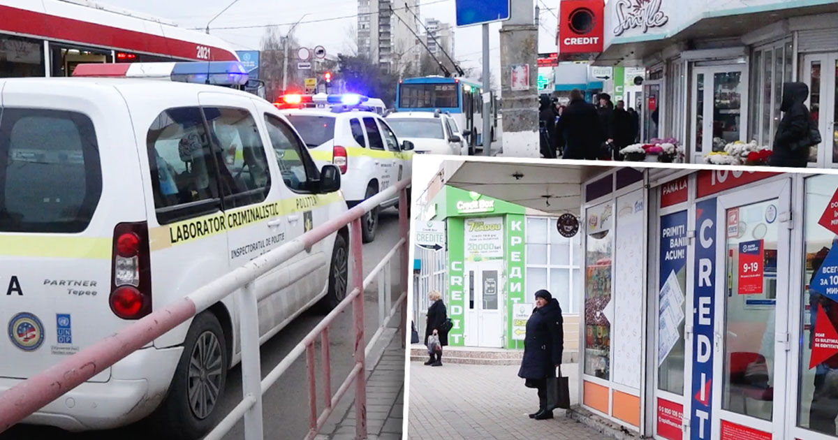 В Бельцах вооруженный преступник ограбил отделение микрозаймов. Коллаж: Point.md