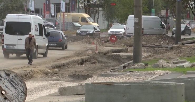 Ремонт столичной улицы Албишоара не закончат вовремя.