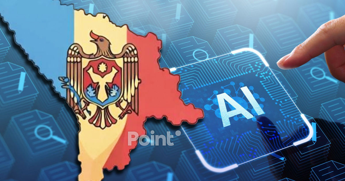 Stema R. Moldova, distorsionată de inteligența artificială, publicată pe pagina MAI.