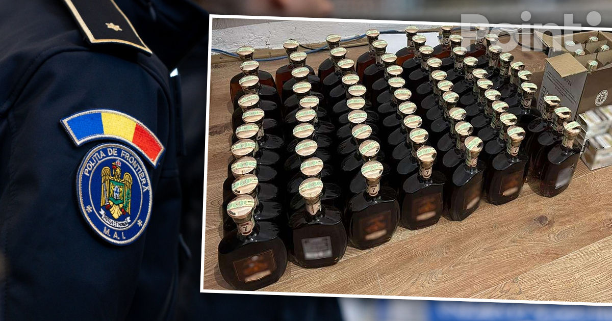 Un moldovean, prins în România cu 70 de sticle de divin de contrabandă.