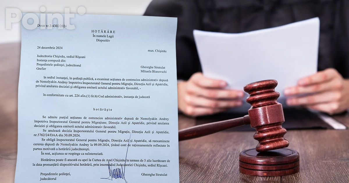 Instanța din Chișinău a admis parțial cererea unui om de afaceri rus care a solicitat azil în Moldova.
