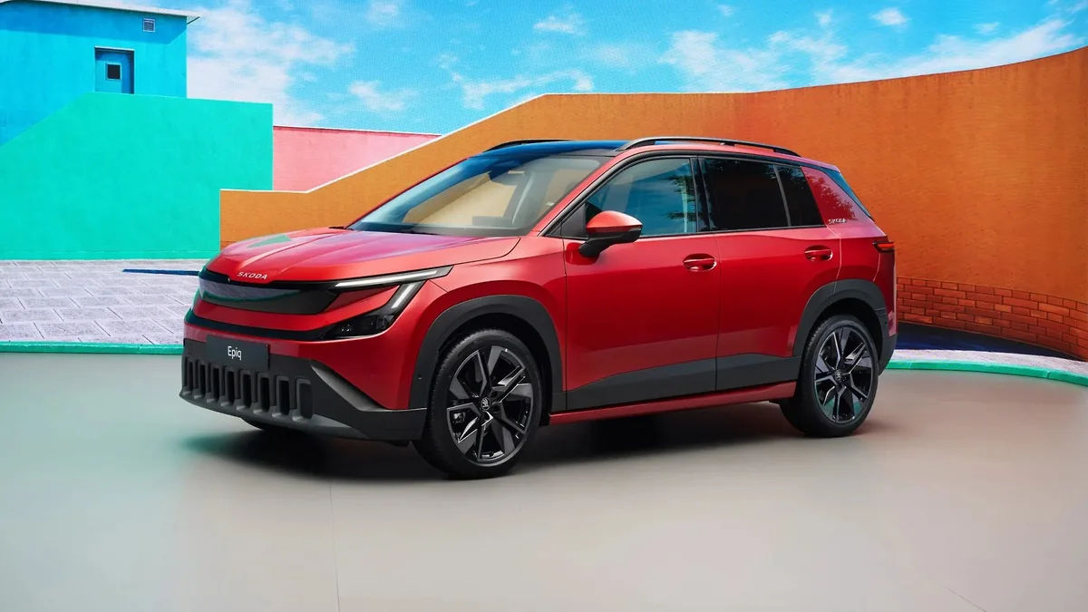Skoda a prezentat un crossover electric accesibil Epiq.