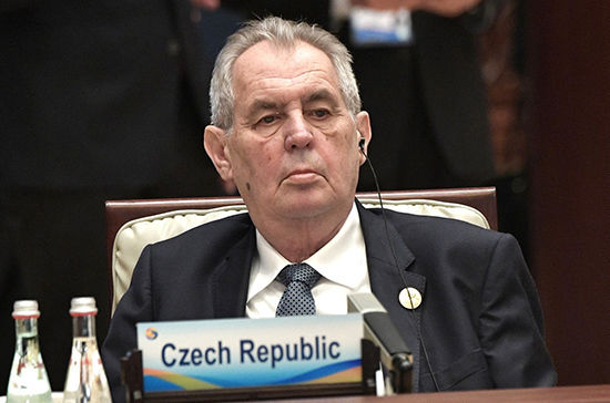 Президент Чехии Милош Земан.