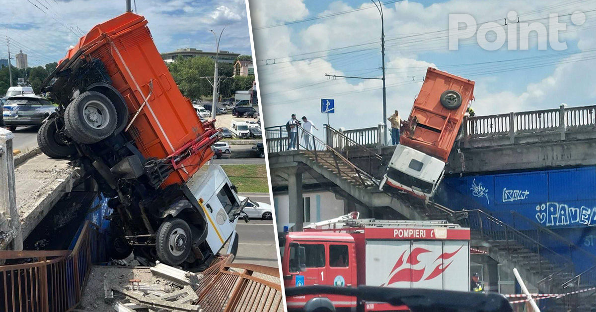 Martorii, despre accidentul cu autospeciala de pe pod: Oamenii singuri au ieșit din camion.