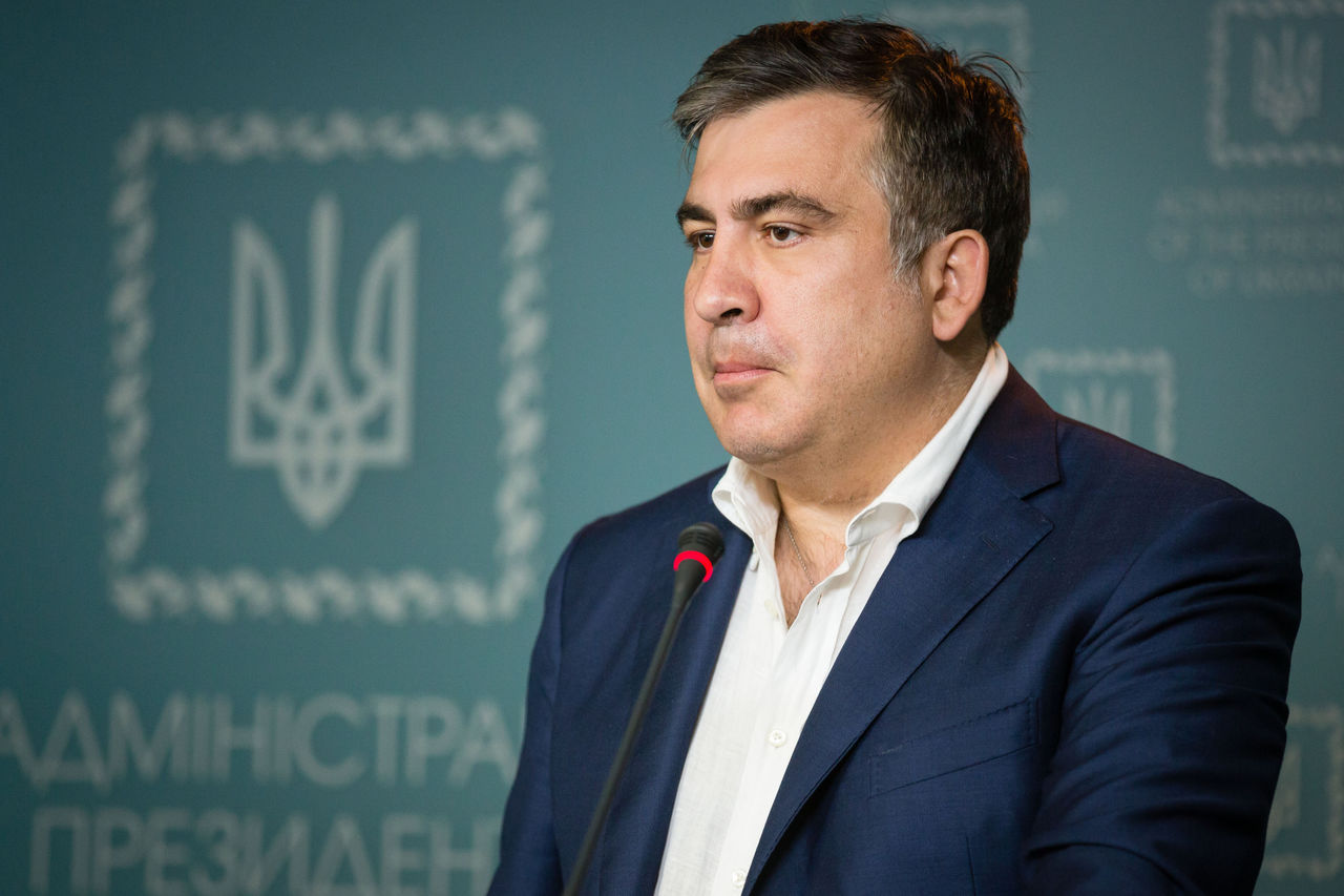 Глава Одесской областной администрации Михаил Саакашвили.