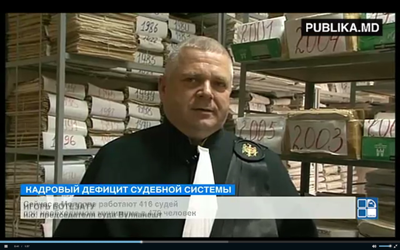 Игорь Ботезату был назначен судьёй вулканештского суда  в 2012 году. Фото: publika