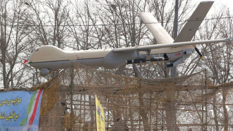 Макет дрона "Шахед-129" в Тегеране.
