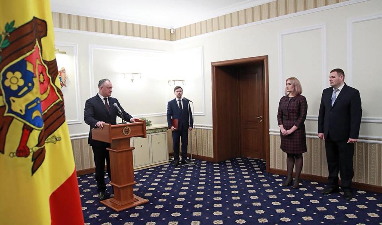 Rodica Antoci și Lilian Chișcă au depus jurământul în fața lui Igor Dodon