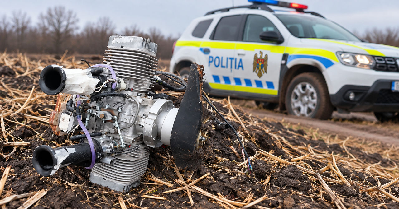Poliția a oferit detalii despre fragmentele de dronă găsite în Republica Moldova.