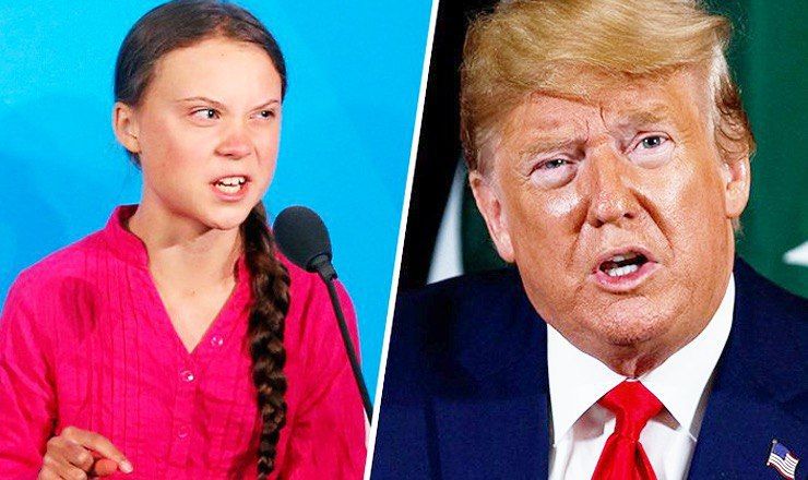 Шведская активистка косвенно ответила  Трампу, несуразно прокомментировавшему её выступление в ООН.