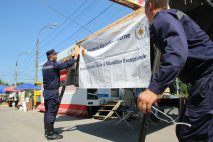 Палатки будут работать до тех пор, пока не спадет сильная жара.