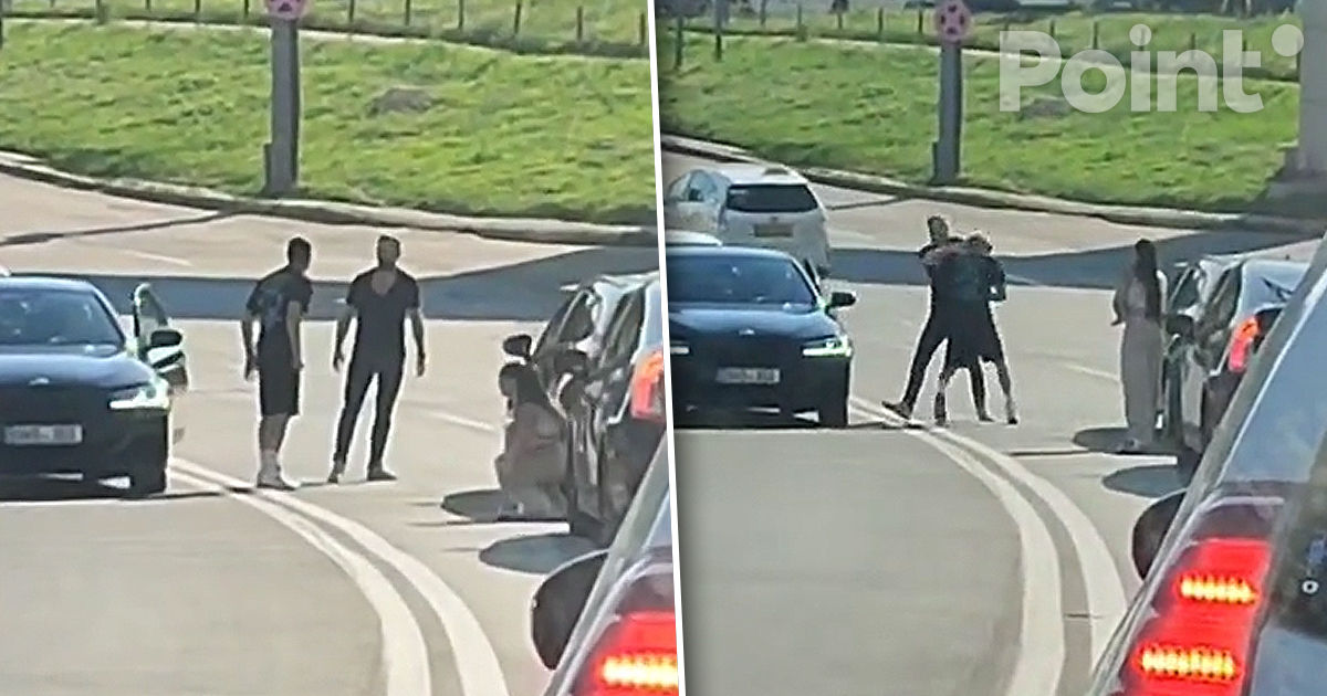 В Кишиневе подрались два водителя.