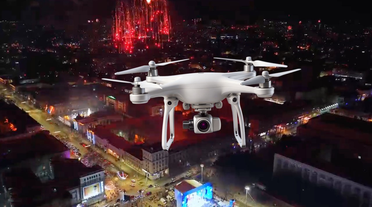 O dronă a postului Moldova 1, furată de Revelion, în timp ce filma în PMAN.