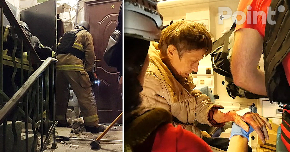 В Запорожье в результате бомбового удара пострадали девять человек.
