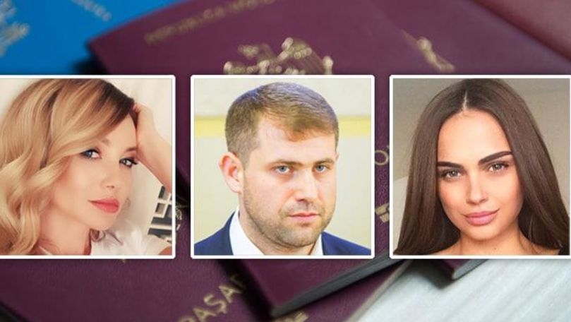 Илан Шор, Ксения Дели и Чезара Салински получили паспорта "дистанционно". Коллаж: Point.md