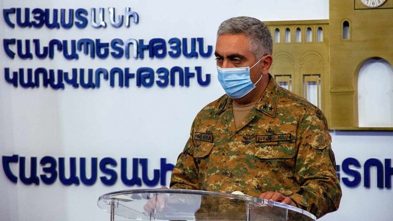 Официальный представитель Минобороны Армении Арцрун Ованнисян.