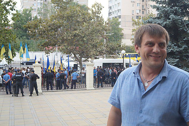 Лидера одесского Автомайдана Евгений Резвушкин.