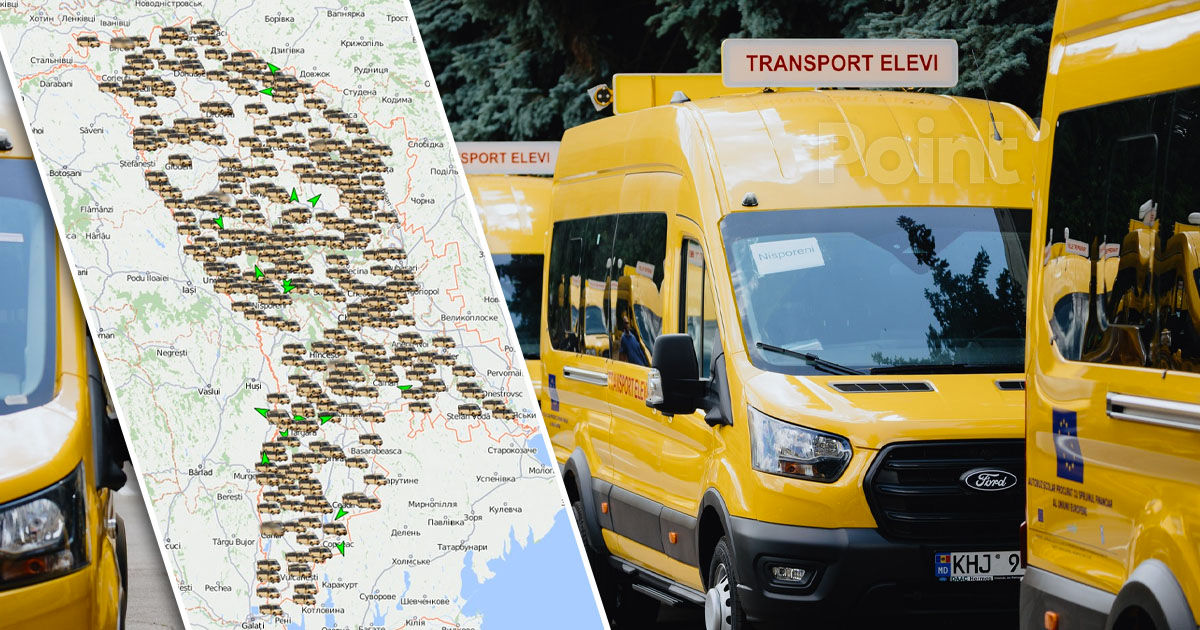 Toate autobuzele școlare din Moldova, dotate cu GPS.