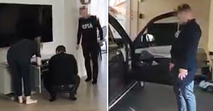SPIA опубликовала видео обысков в доме экс-главы АГУ Владислава Зары. Коллаж: Point.md