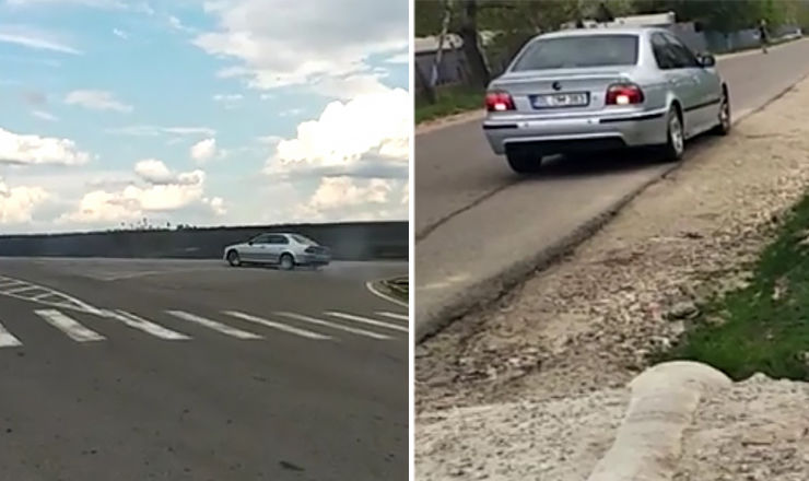 Пьяный житель Сынжерейского района устроил опасный дрифт в селе.