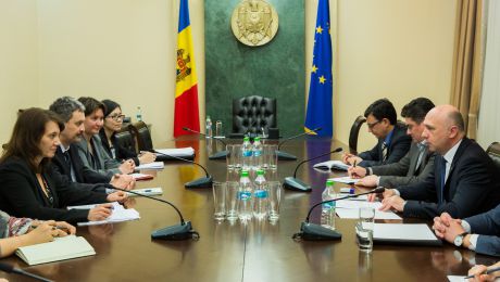 Experții FMI s-au întâlnit cu Pavel Filip. Foto: Guvernul Republicii Moldova